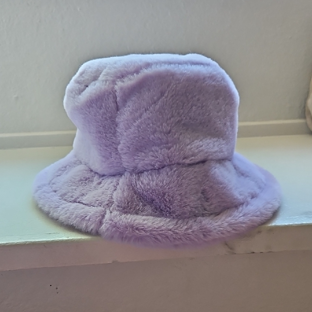 Plush Purple Bucket Hat